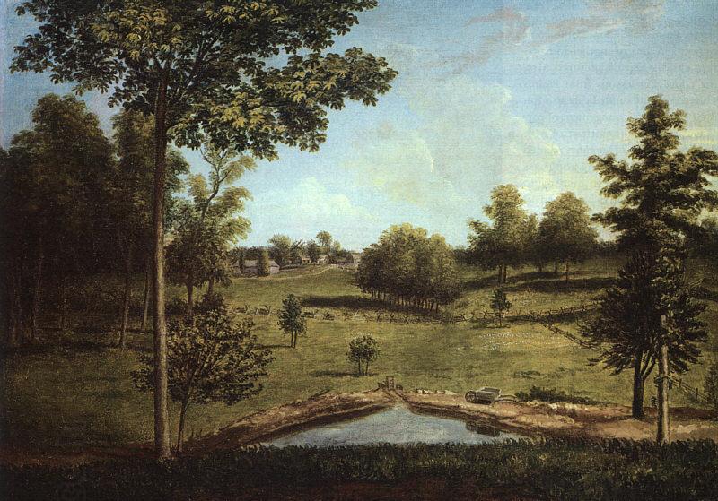 Charles Wilson Peale Landscape Looking Towards Sellers Hall from Mill Bank oil painting picture